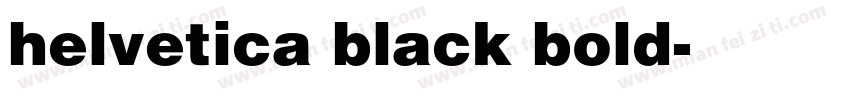 helvetica black bold字体转换